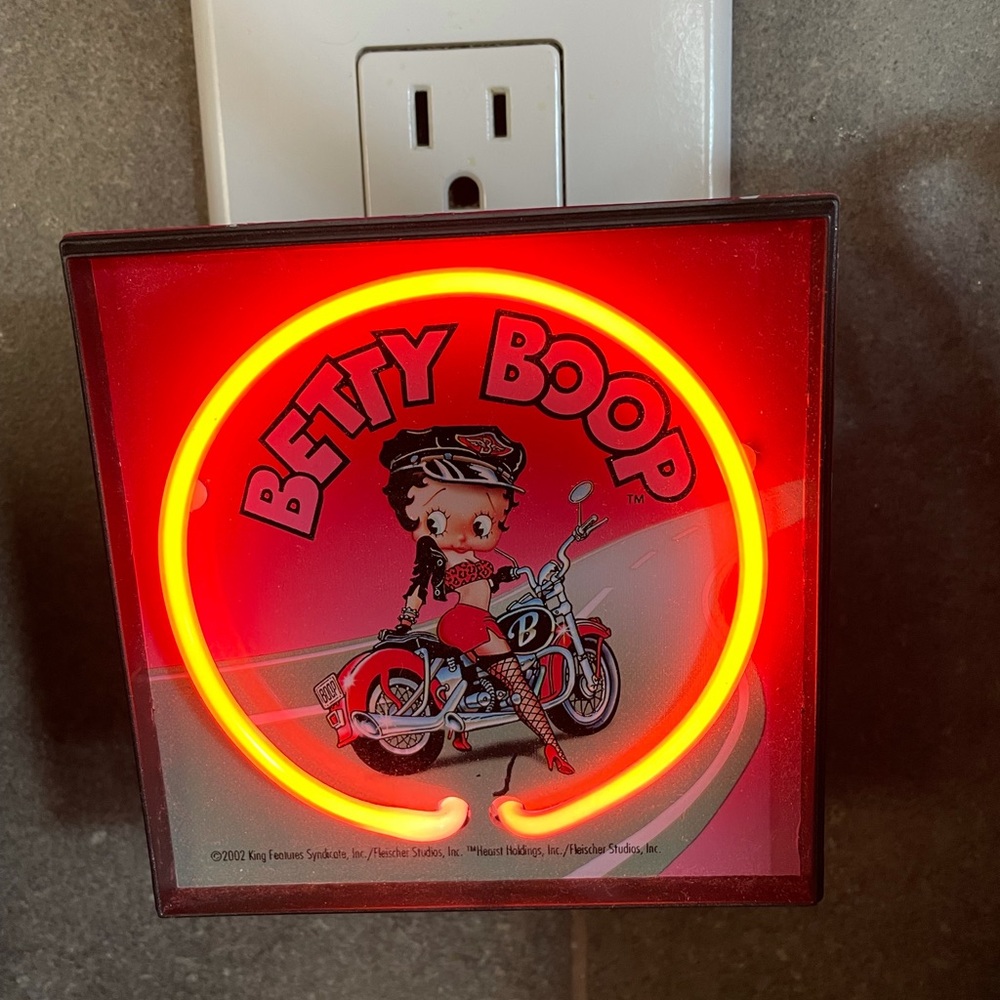 Betty boop neon night light